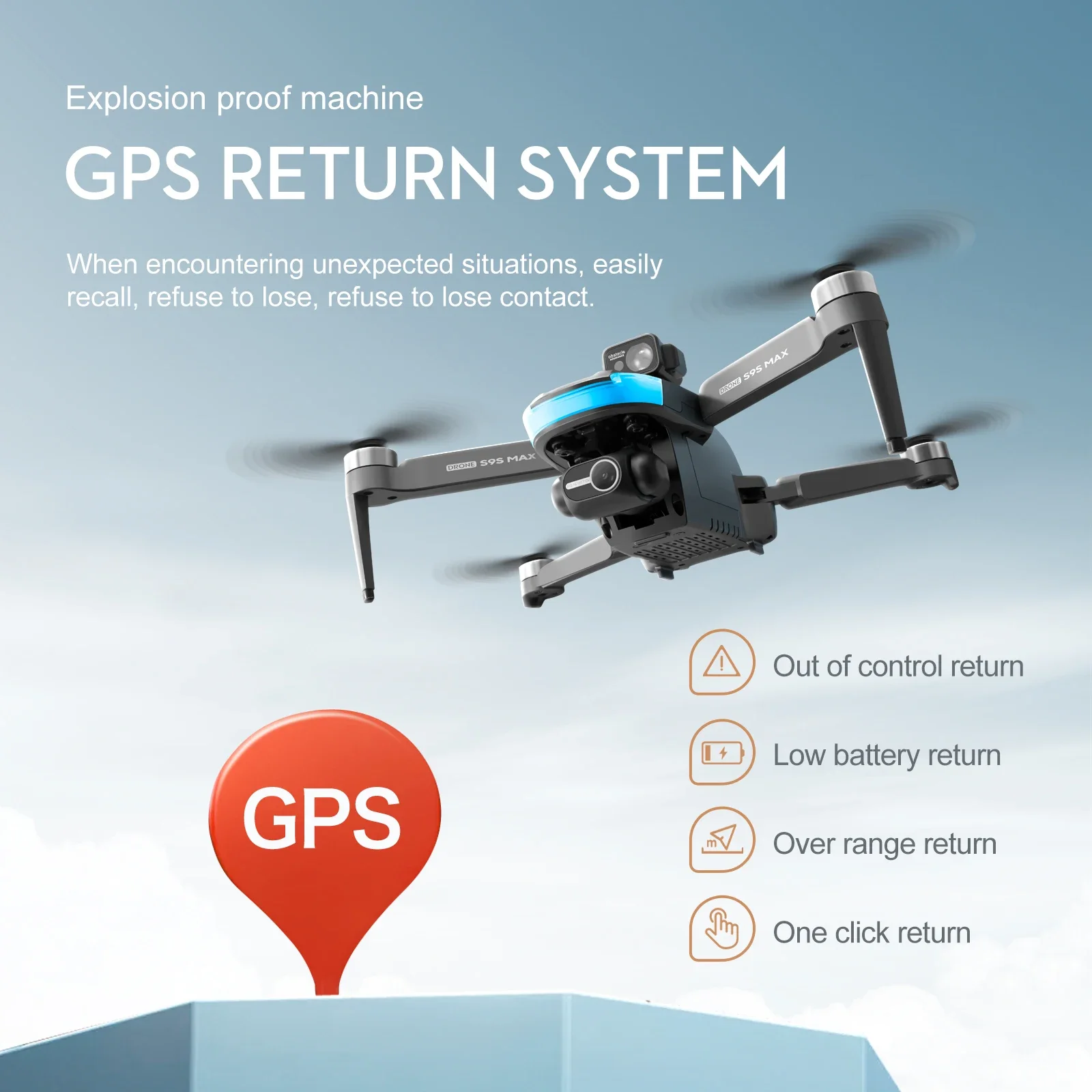 NEW S9S MAX MINI Drone 4K 2-Ax - Drone Gimbal Case 评论和价格