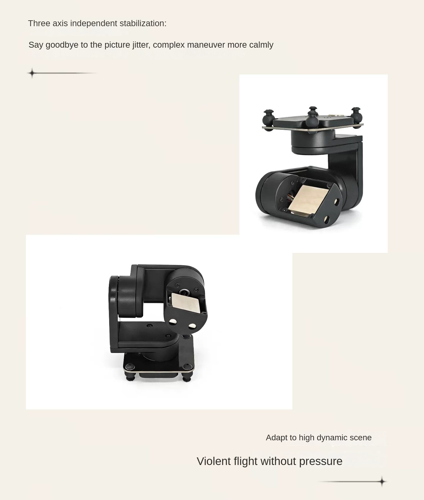 NCZOBOE 3-Axis Gimbal FPV Raci - Drone Gimbal 3 Axis 评论和价格